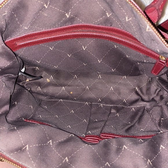 Vince Camuto Burgundy Quilted Darcey Satchel - Picture 6 of 6